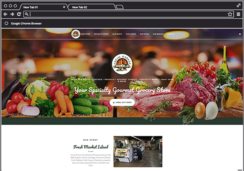 Fresh Market Island Home Page Image